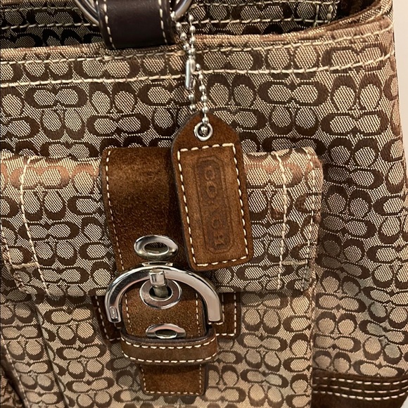 Coach Brown Patterned Women's Bag - Picture 3 of 7